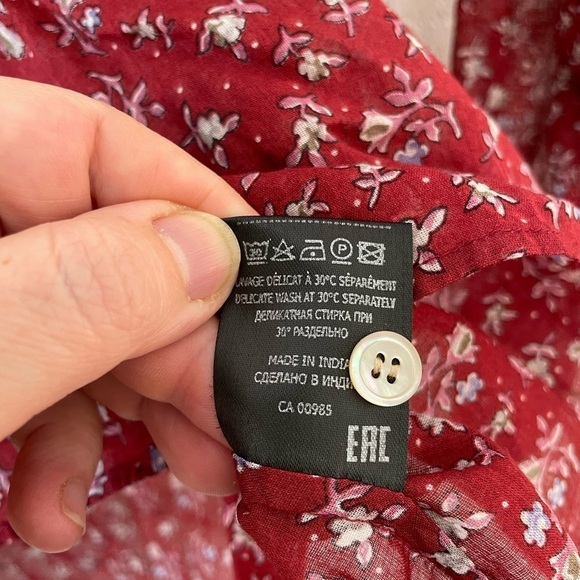 Isabel Marant Étoile Maria Shirt in Grenat - Picture 4 of 7